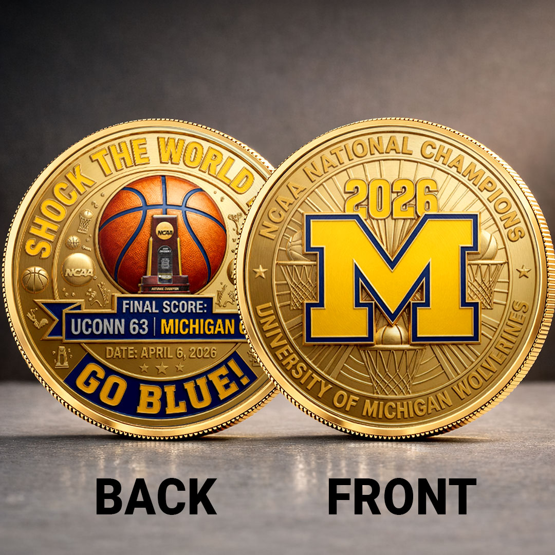 Michigan Wolverines 2026 Men's Basketball National Champions Commemorative Coin – HOATT17509