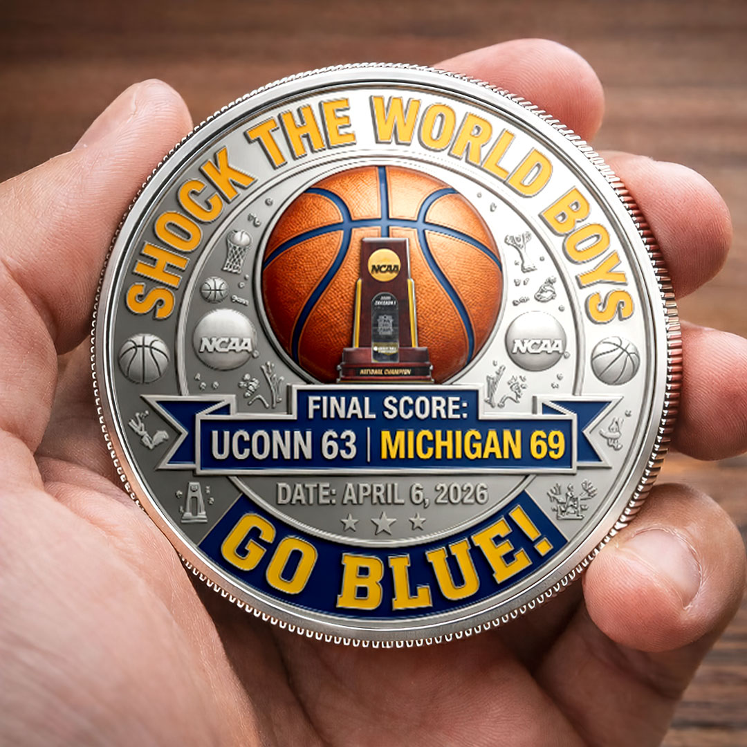 Michigan Wolverines 2026 Men's Basketball National Champions Commemorative Coin – HOATT17509