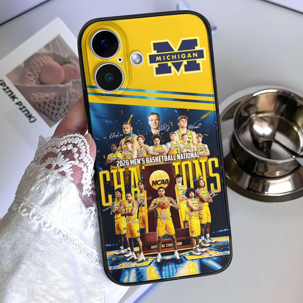 Michigan Wolverines 2026 Men's Basketball National Champions Phone Case – HOATT17340