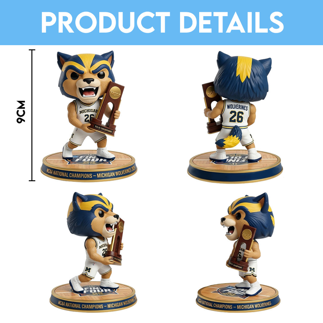 Michigan Wolverines 2026 NCAA Men's Basketball National Champs 3D Collectible Vinyl Figure – TMTHU4998