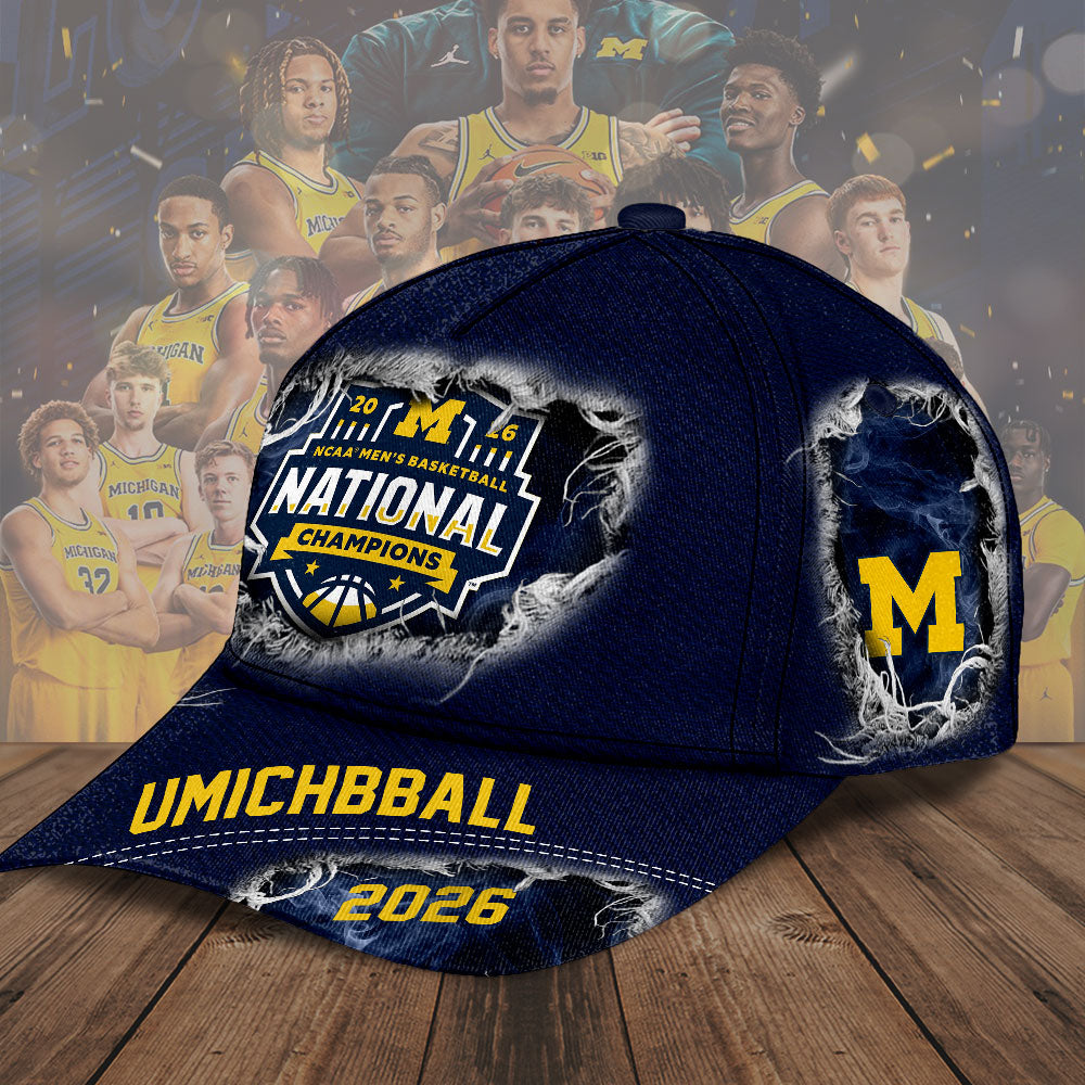 Michigan Wolverines 2026 NCAA Men's Basketball National Champs Classic Cap – TMTHU4953