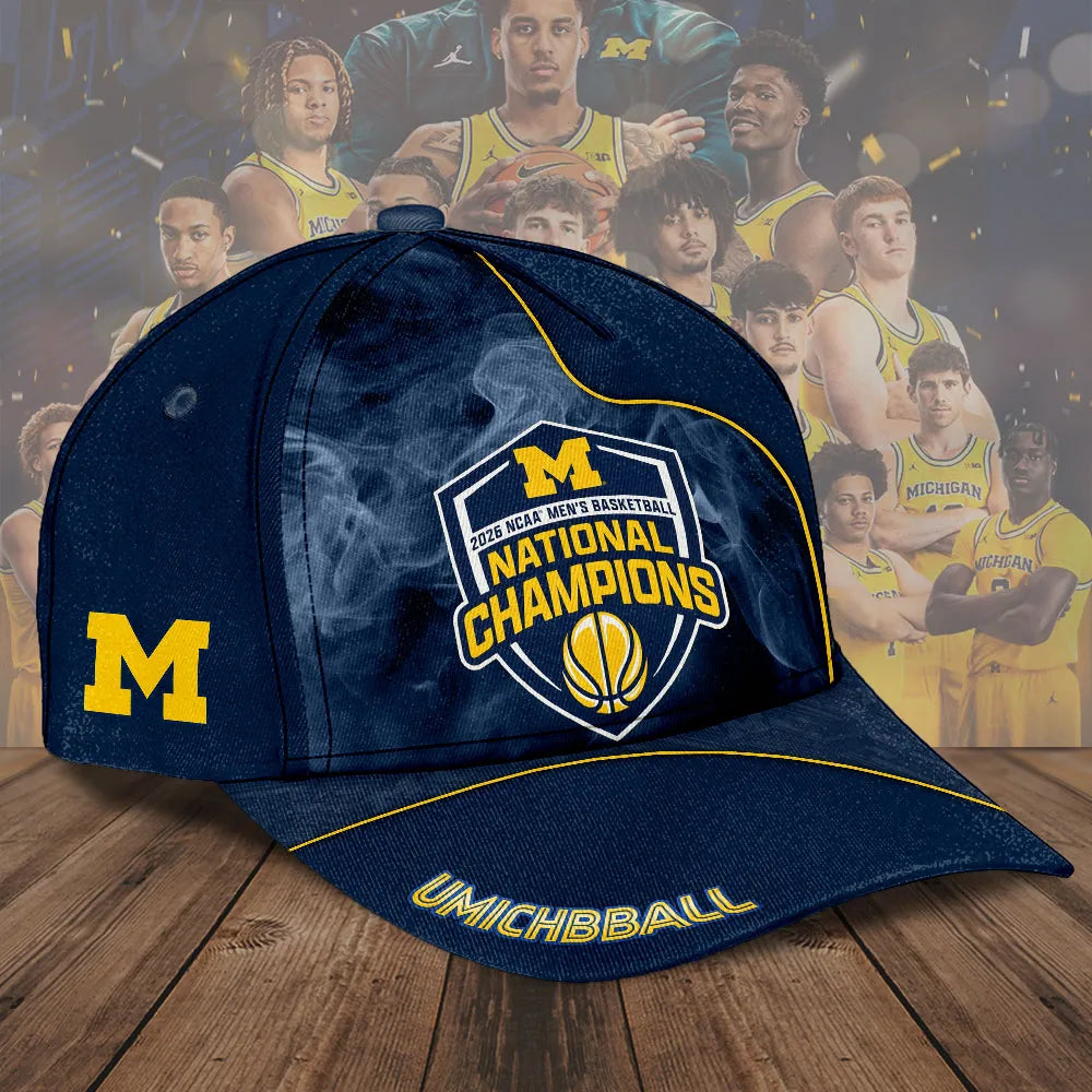 Michigan Wolverines 2026 NCAA Men's Basketball National Champs Classic Cap – TMTHU5083