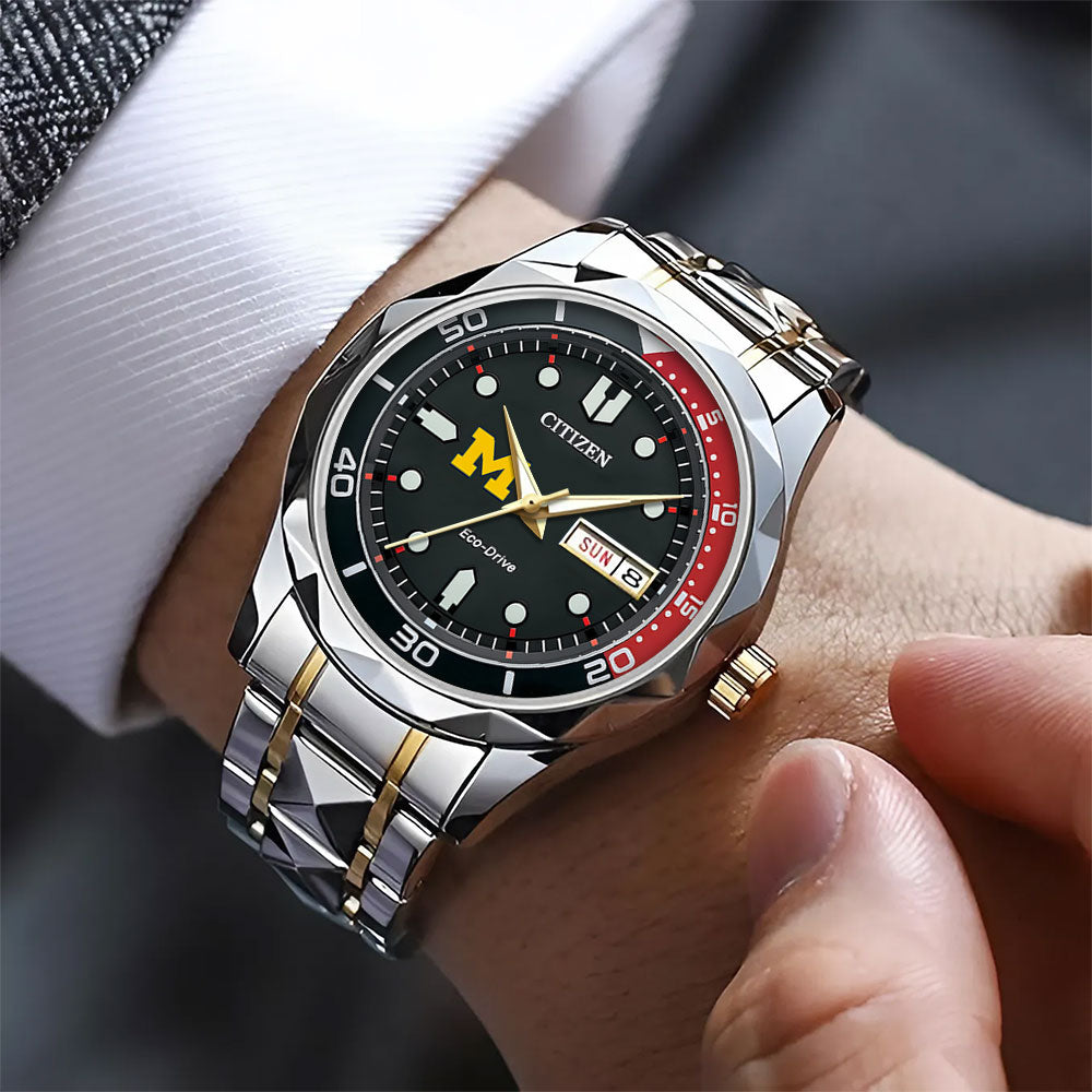 Michigan Wolverines Men's Basketball Alloy Luxury Quartz Watch – TMTHU5022