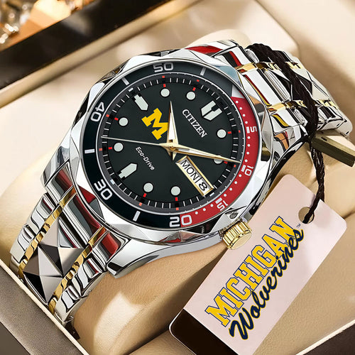 Michigan Wolverines Men's Basketball Alloy Luxury Quartz Watch – TMTHU5022
