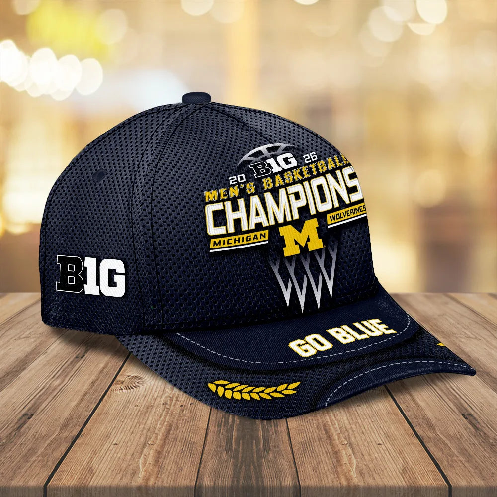 Michigan Wolverines Men's Basketball 2026 Big Ten Champions Classic Cap – MAITM14904