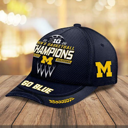 Michigan Wolverines Men's Basketball 2026 Big Ten Champions Classic Cap – MAITM14904