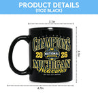 Michigan Wolverines 2026 Men's Basketball National Champions Ceramic Mug – TANTN22346