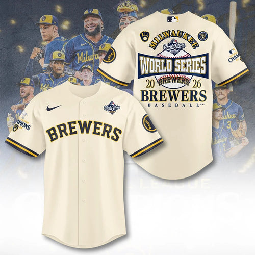 Milwaukee Brewers 2026 National League Champions Baseball Jersey – TANTN26267