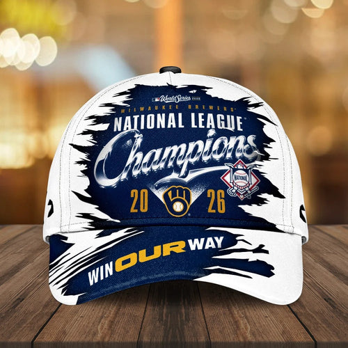 Milwaukee Brewers 2026 National League Champions Classic Cap – MAITM15439