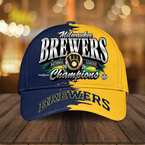 Milwaukee Brewers 2026 National League Champions Classic Cap – TANTN26268