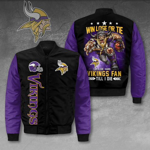 Minnesota Vikings 3D Bomber Jacket – HOATT12816