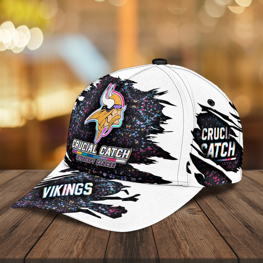 Minnesota Vikings x Crucial Catch Intercept Cancer Classic Cap – MAITM12967