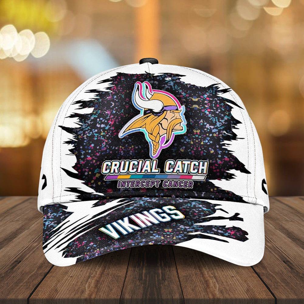 Minnesota Vikings x Crucial Catch Intercept Cancer Classic Cap – MAITM12967