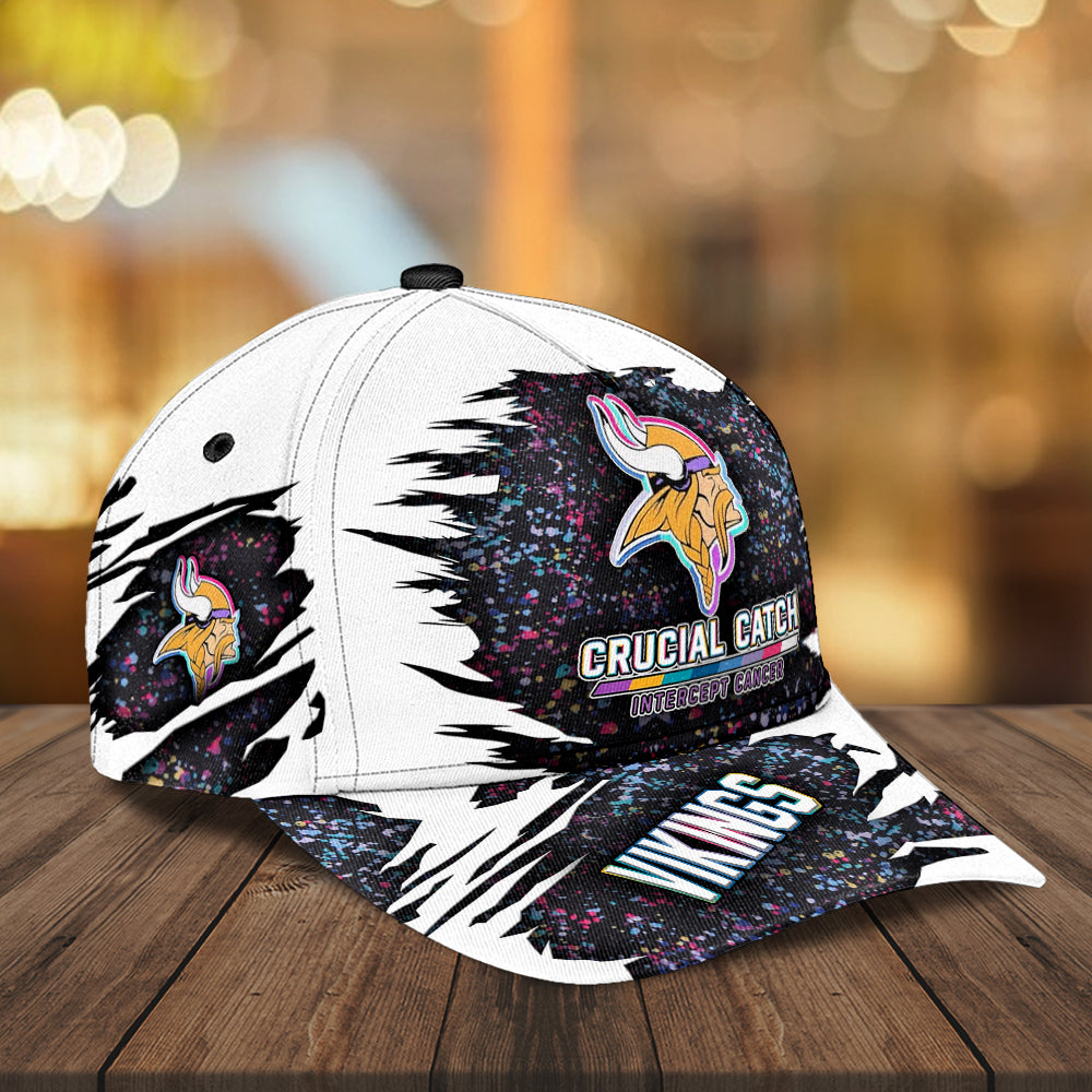 Minnesota Vikings x Crucial Catch Intercept Cancer Classic Cap – MAITM12967