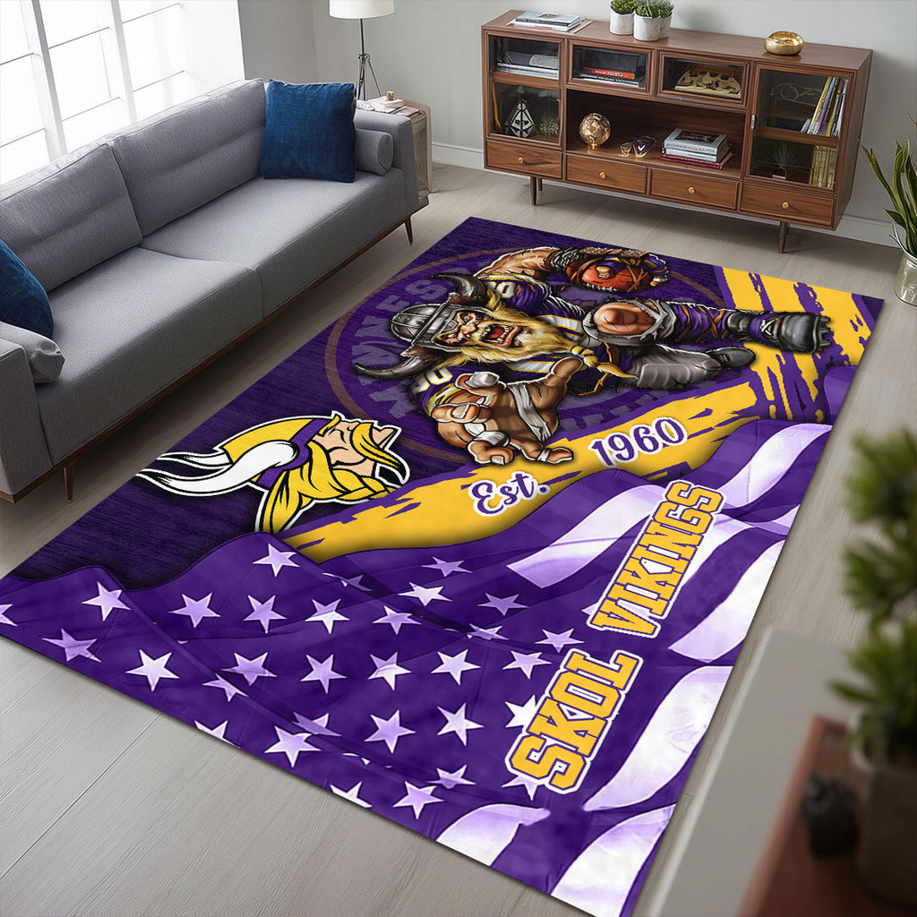 Minnesota Vikings Rectangular Rug – HOATT13170