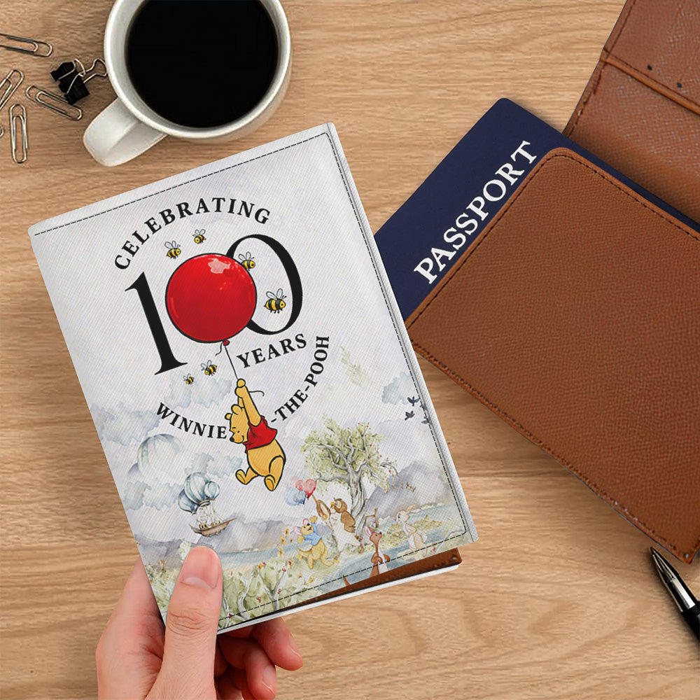 Winnie-the-Pooh 100th Anniversary Leather Passport Cover – GNE6370