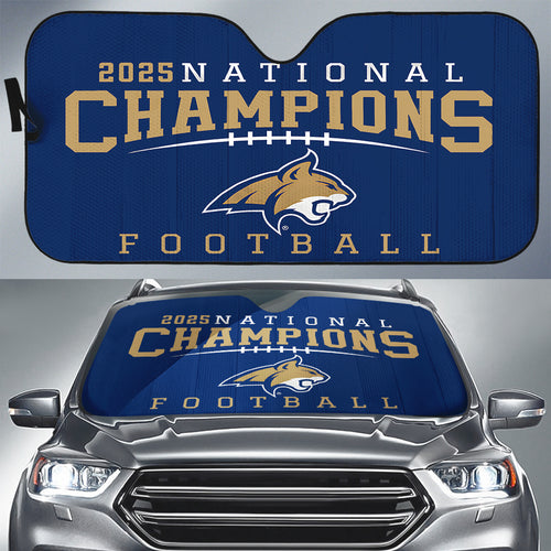 Montana State Bobcats Football 2025 National Champions Auto Sun Shade – MAITM14655