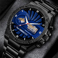 Montana State Bobcats Football 2025 National Champions Gentleman Stainless Steel Watch – MAITM14803