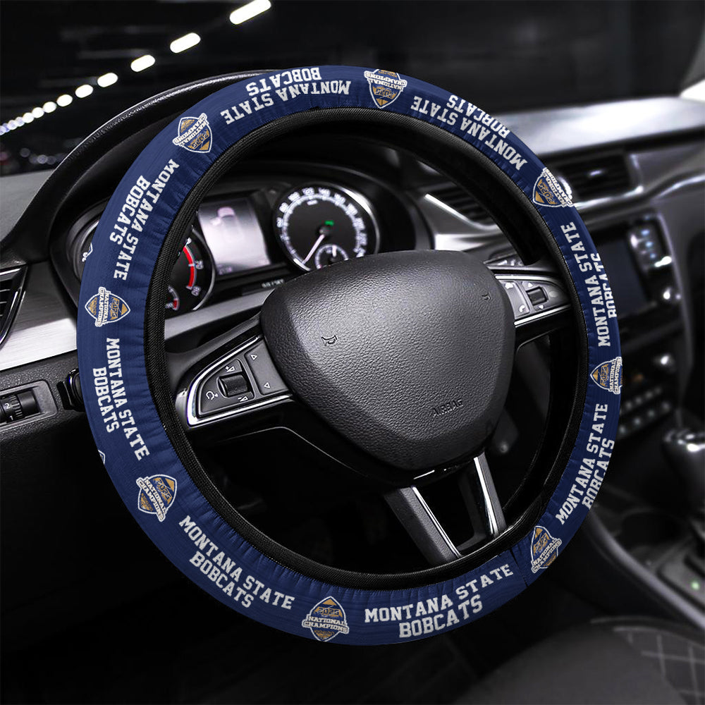 Montana State Bobcats Football 2025 National Champions Steering Wheel Cover – MAITM14975