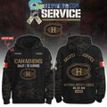 Montreal Canadiens Salute To Service Veterans Day Hoodie Shirt
