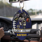 Baltimore Ravens Custom shape 2-sided Acrylic Car Ornament – TMTHU860
