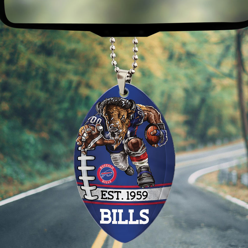 Buffalo Bills Custom shape 2-sided Acrylic Car Ornament – TMTHU861