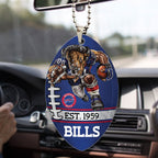 Buffalo Bills Custom shape 2-sided Acrylic Car Ornament – TMTHU861