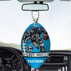 Carolina Panthers Custom shape 2-sided Acrylic Car Ornament – TMTHU862
