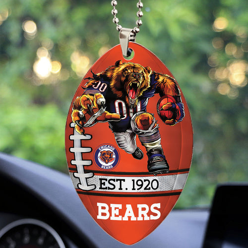 Chicago Bears Custom shape 2-sided Acrylic Car Ornament – TMTHU863