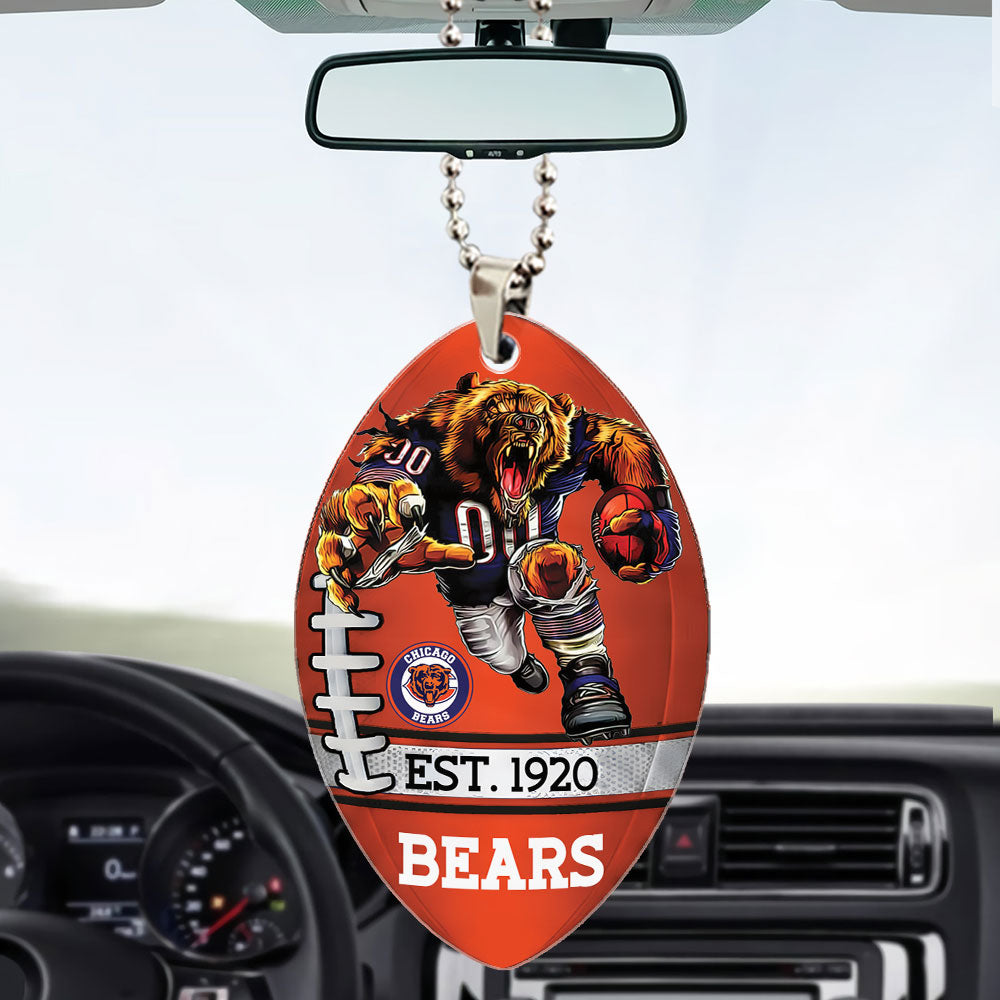 Chicago Bears Custom shape 2-sided Acrylic Car Ornament – TMTHU863