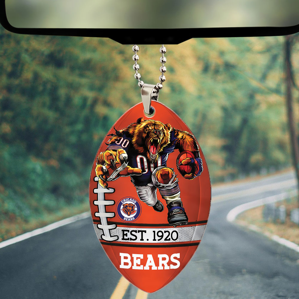 Chicago Bears Custom shape 2-sided Acrylic Car Ornament – TMTHU863