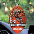 Cincinnati Bengals Custom shape 2-sided Acrylic Car Ornament – TMTHU864