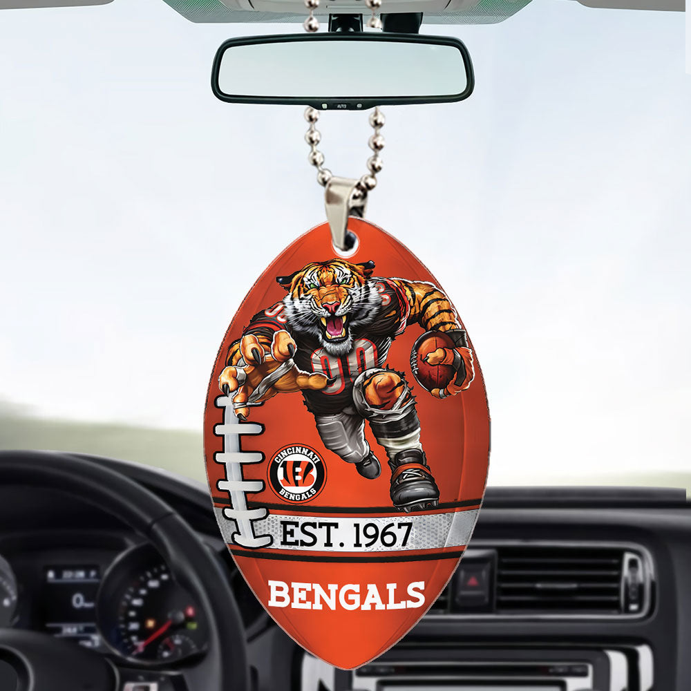 Cincinnati Bengals Custom shape 2-sided Acrylic Car Ornament – TMTHU864