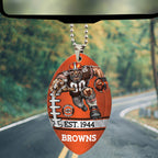 Cleveland Browns Custom shape 2-sided Acrylic Car Ornament – TMTHU865