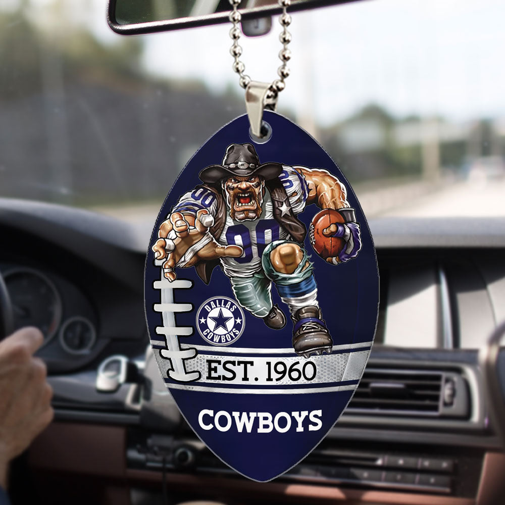 Dallas Cowboys Custom shape 2-sided Acrylic Car Ornament – TMTHU866