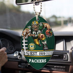Green Bay Packers Custom shape 2-sided Acrylic Car Ornament – TMTHU869