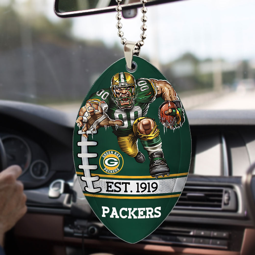 Green Bay Packers Custom shape 2-sided Acrylic Car Ornament – TMTHU869