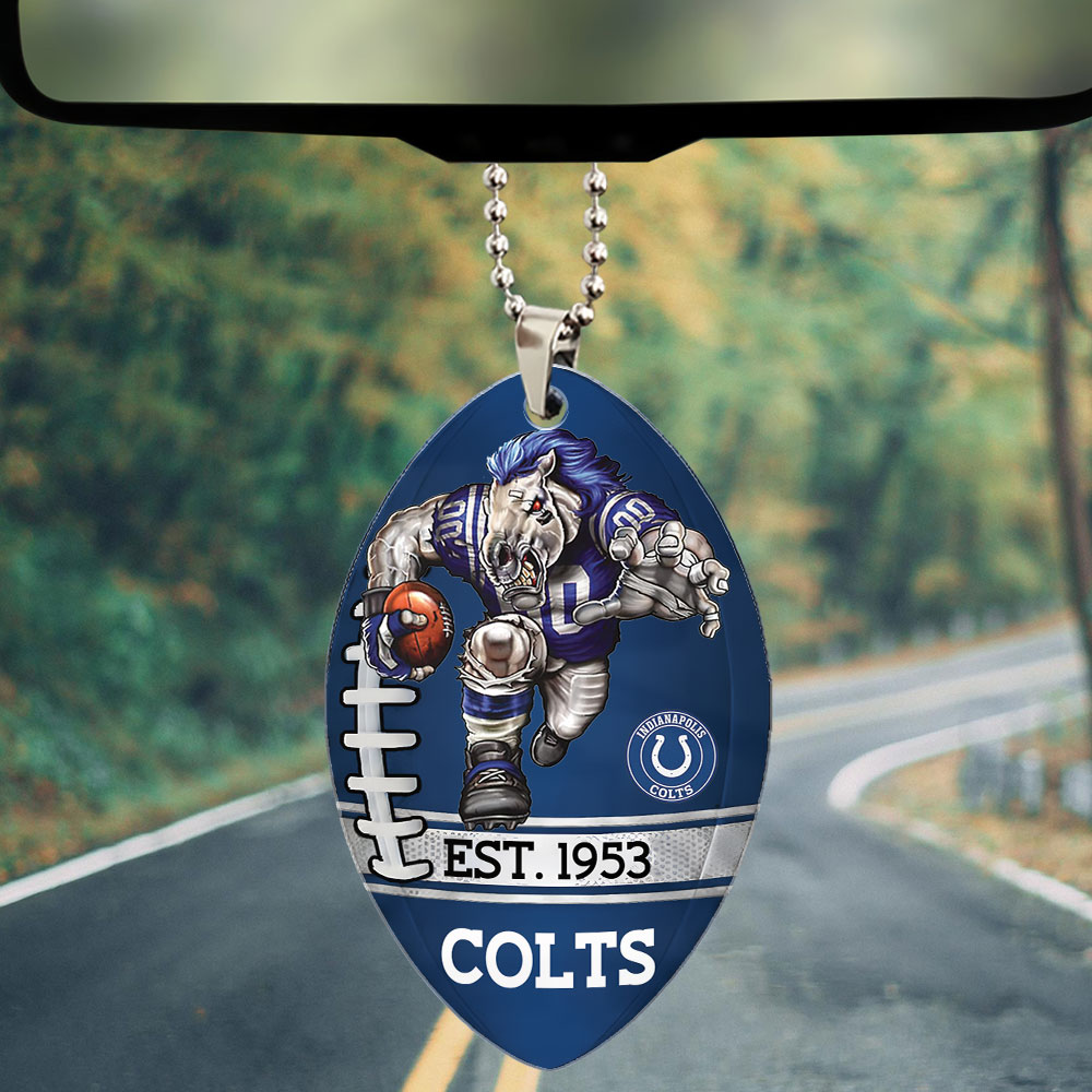 Indianapolis Colts Custom shape 2-sided Acrylic Car Ornament – TMTHU871