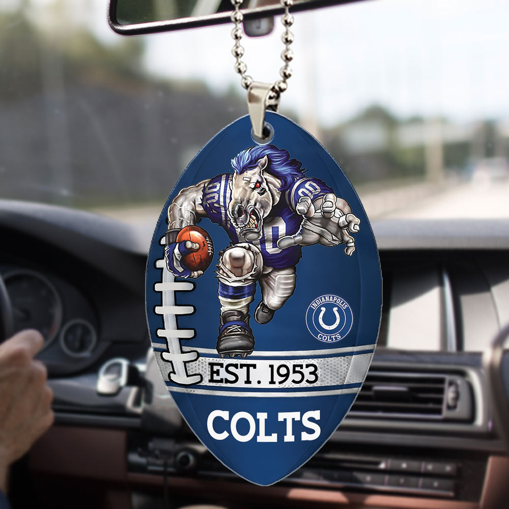 Indianapolis Colts Custom shape 2-sided Acrylic Car Ornament – TMTHU871