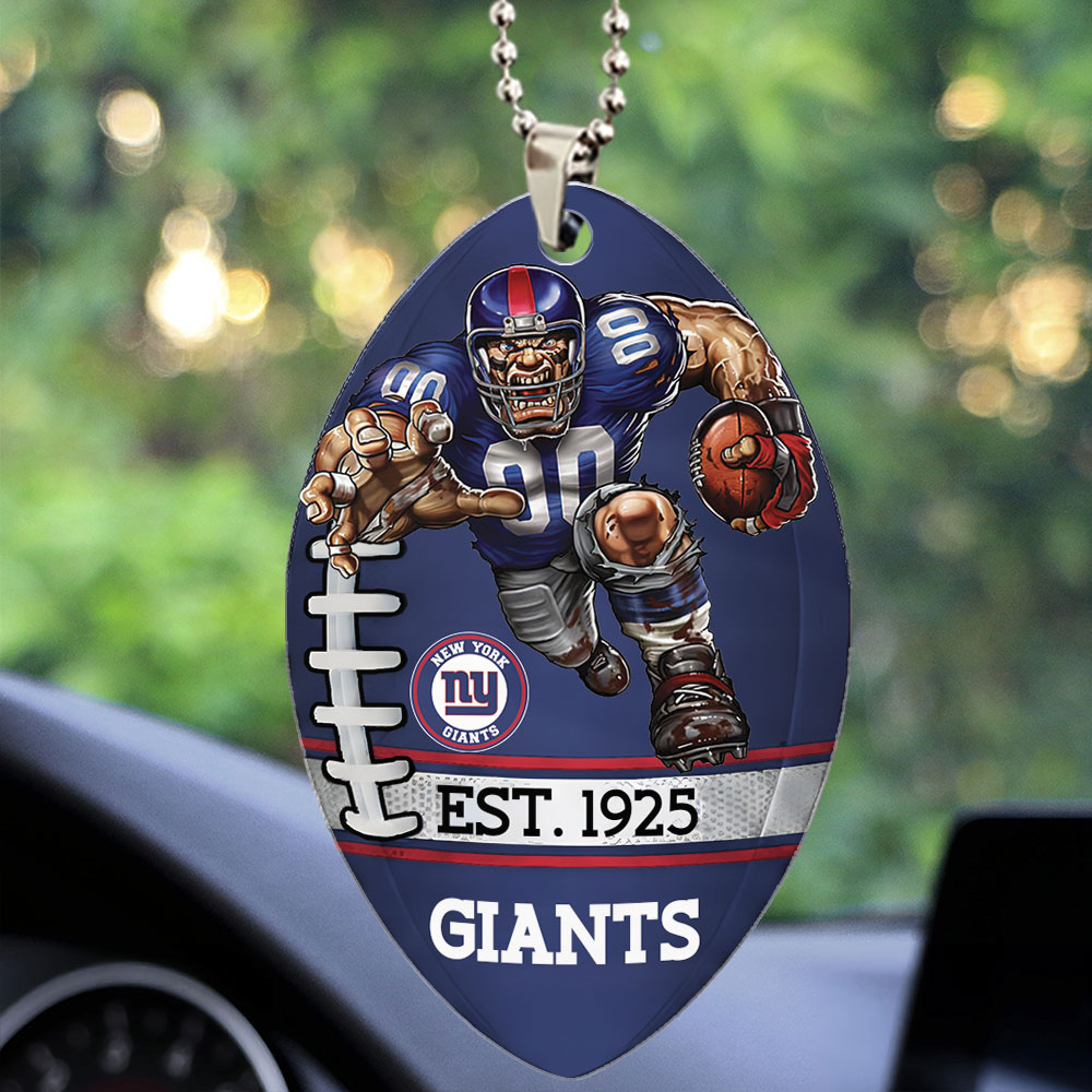 New York Giants Custom shape 2-sided Acrylic Car Ornament – TMTHU881