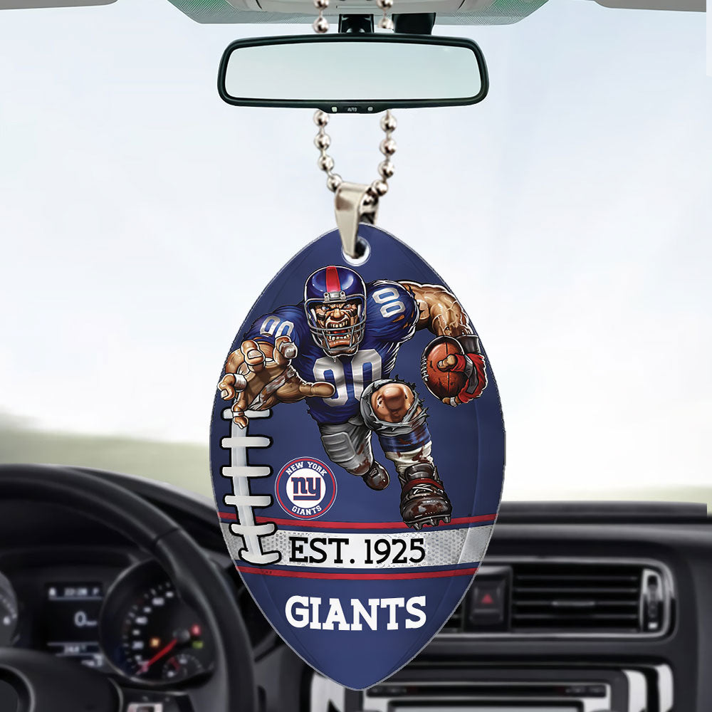 New York Giants Custom shape 2-sided Acrylic Car Ornament – TMTHU881