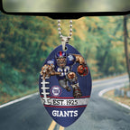 New York Giants Custom shape 2-sided Acrylic Car Ornament – TMTHU881