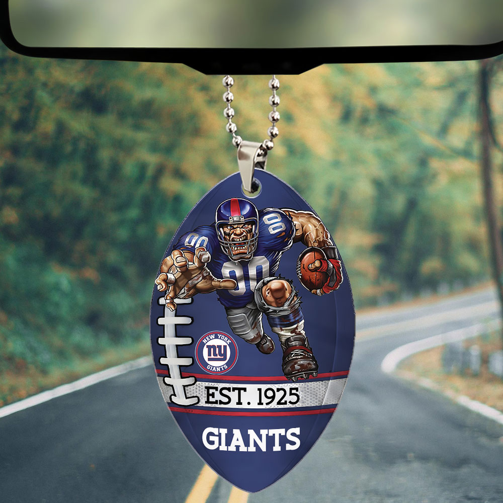 New York Giants Custom shape 2-sided Acrylic Car Ornament – TMTHU881
