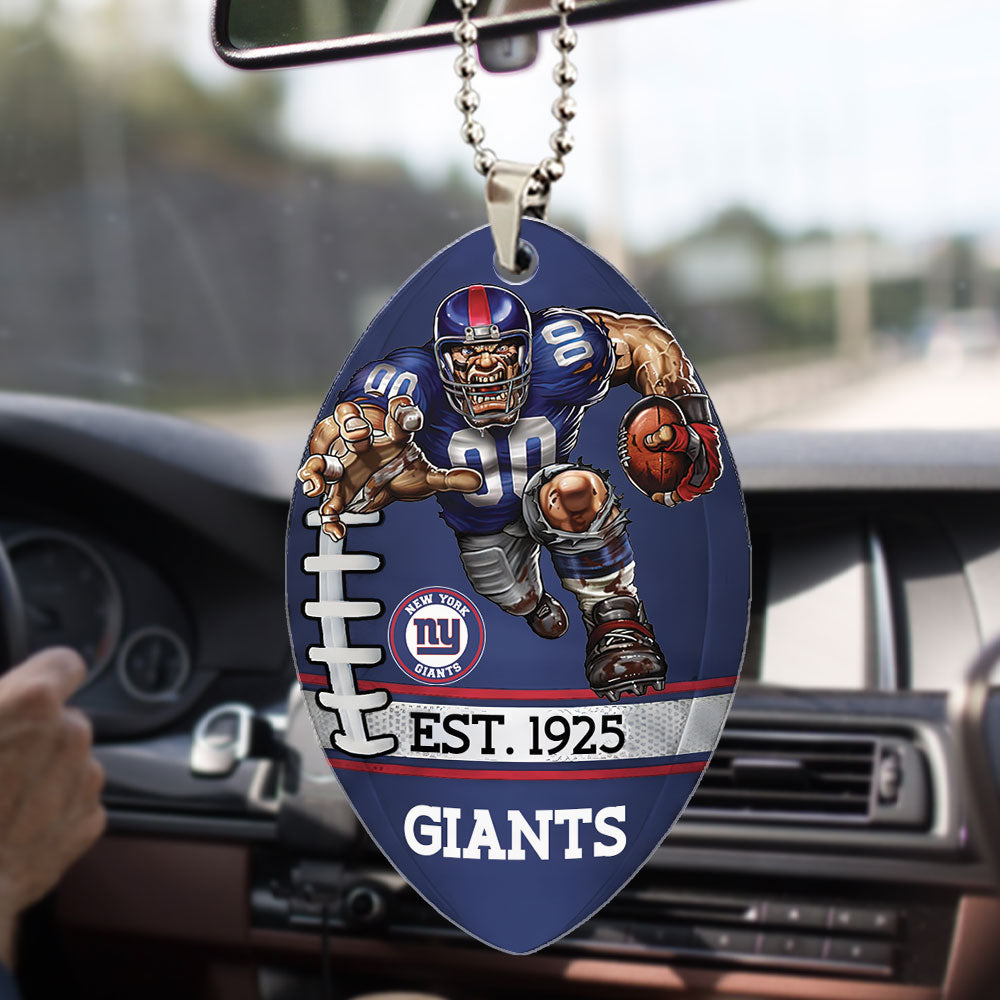 New York Giants Custom shape 2-sided Acrylic Car Ornament – TMTHU881