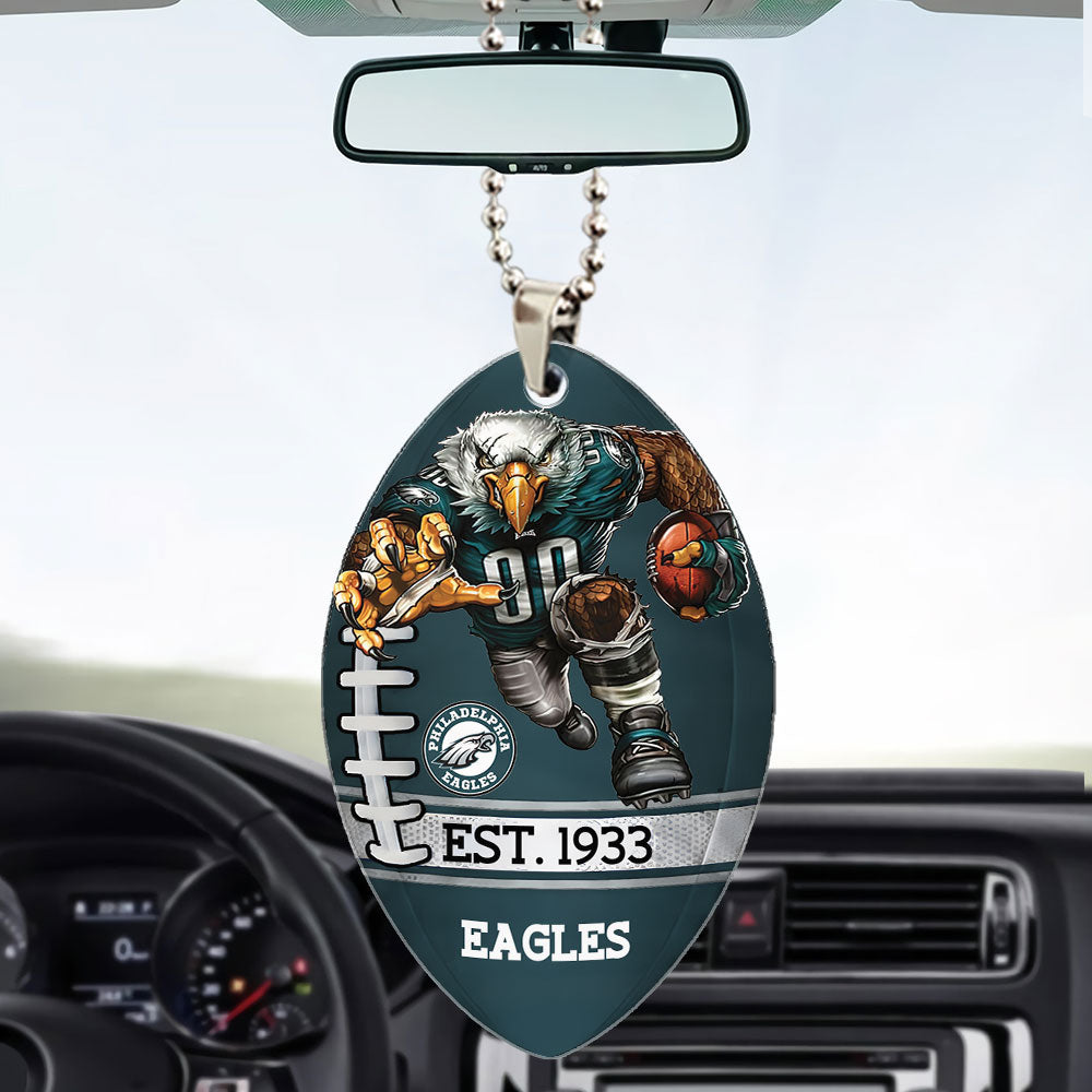 Philadelphia Eagles Custom shape 2-sided Acrylic Car Ornament – TMTHU883