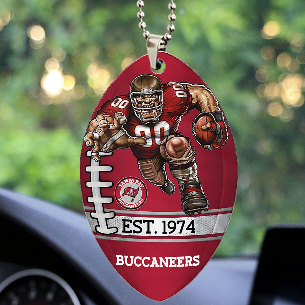 Tampa Bay Buccaneers Custom shape 2-sided Acrylic Car Ornament – TMTHU887
