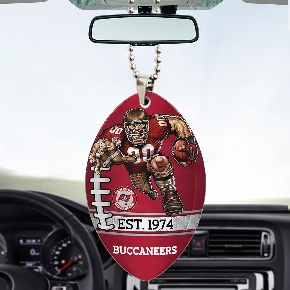 Tampa Bay Buccaneers Custom shape 2-sided Acrylic Car Ornament – TMTHU887