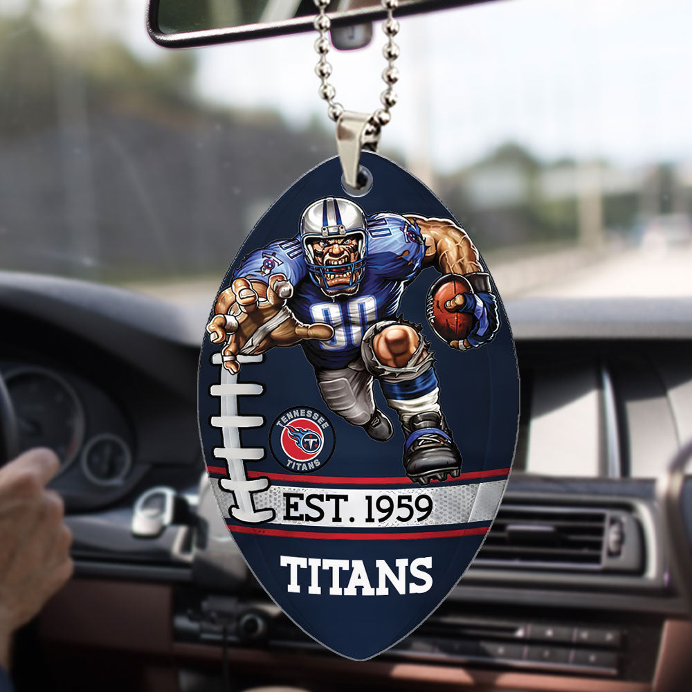 Tennessee Titans Custom shape 2-sided Acrylic Car Ornament – TMTHU888