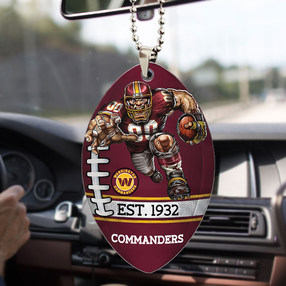 Washington Commanders Custom shape 2-sided Acrylic Car Ornament – TMTHU889