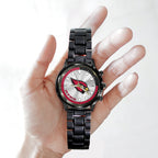 Arizona Cardinals Black Stainless Steel Watch – HOATT12932